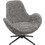 HomeMarkt Πολυθρόνα Περιστρεφόμενη Γκρι Brynn HM9594.01