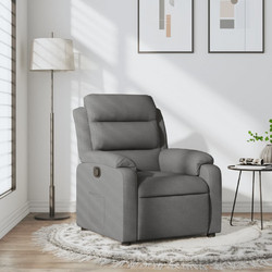 vidaXL Πολυθρόνα με Υποπόδιο Γκρι 373463