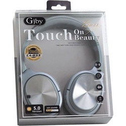 Gjby CA-033 Ασύρματα Bluetooth Ακουστικά On Ear με Noise Cancelling Ασημί