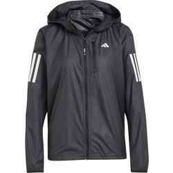 Adidas Own The Run Jacket Αθλητικό Γυναικείο Μπουφάν Softshell Μακρύ Μαύρο IN1576