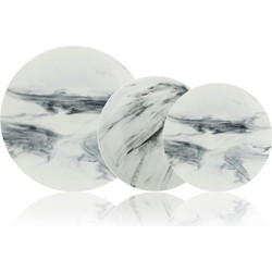 Cryspo Trio Σετ Πιάτα Φαγητού Onyx Marble 20τμχ