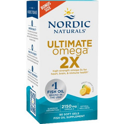 Nordic Naturals Ultimate Omega 2X Lemon Ιχθυέλαιο 90 Μαλακές Κάψουλες