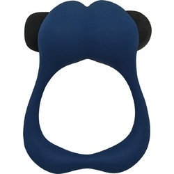 Alive Nutty Silicone Vibrating Ring Ελαστικό Δαχτυλίδι Πέους Σιλικόνης με Δόνηση Μπλε