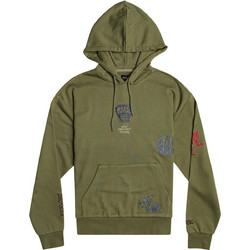 RVCA Scorched Ανδρικό Φούτερ με Κουκούλα & Τσέπες Χακί EVYSF00105-GJG0