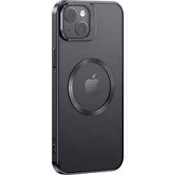Usams Geying MagSafe Back Cover Transparent / Black (iPhone 15 Plus)