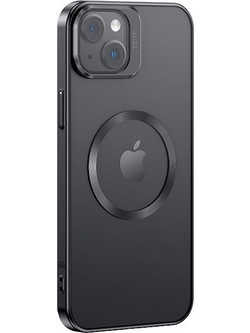 Usams Geying MagSafe Back Cover Transparent / Black (iPhone 15 Plus)