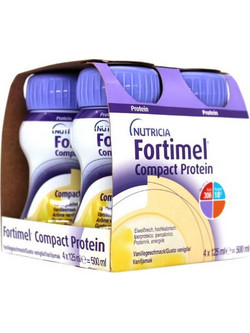 Nutricia Fortimel Compact Βανίλια Πρωτεΐνη 4x125ml