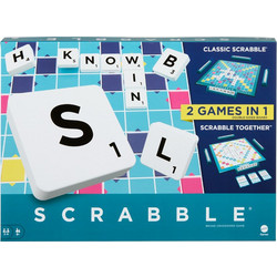 Mattel 2 In 1 Scrabble Classic & Scrabble Together Επιτραπέζιο Παιχνίδι για 8+ Ετών για 2-4 Παίκτες