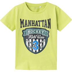 Name It Παιδικό T-Shirt Κοντομάνικο Lime 13226080