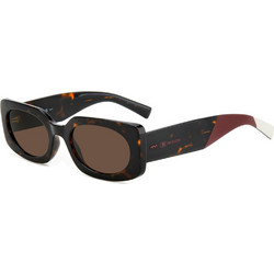 Missoni MMI0169S 086 Ανδρικά Γυαλιά Ηλίου Ορθογώνια Κοκάλινα Ταρταρούγα με Καφέ Polarized Φακό