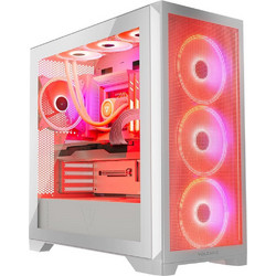 Modecom Volcano Expanse S Apex White Gaming Midi Tower Κουτί Υπολογιστή RGB με Πλαϊνό Παράθυρο