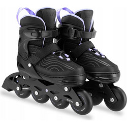 Spokey Matty Tie-Dye Inline Αυξομειούμενα Rollers Παιδικά Μαύρα Μωβ