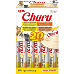 Inaba Churu Variety Box with Chicken & Beef 20x14gr