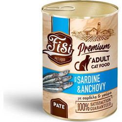 FISI Premium Adult Pate with Sardine & Anchovy 400gr