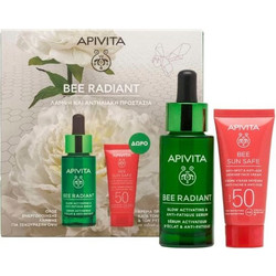 Apivita Bee Radiant Serum 30ml + Bee Sun Safe Anti-Spot & Anti-Age Face Cream SPF50 15ml