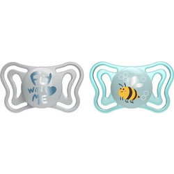 Chicco Physioforma Light Ανατομικές Ορθοδοντικές Πιπίλες Σιλικόνης 2-6m Fly With Me 2τμχ