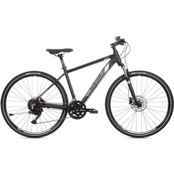 Ideal Optimus 2024 Ποδήλατο Trekking 28" Αλουμινίου με 18 Ταχύτητες και Δισκόφρενα Μαύρο