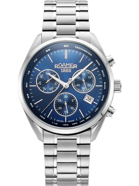 Roamer Pro Chrono Ανδρικό Ρολόι Χρονογράφος με Ασημί Μεταλλικό Μπρασελέ 993819414520