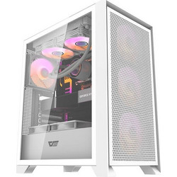 Darkflash DRX70 Mesh White Gaming Midi Tower Κουτί Υπολογιστή με Πλαϊνό Παράθυρο