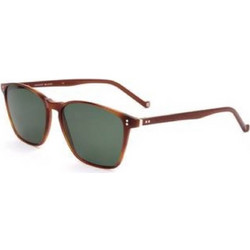 Hackett HEB251 152 Ανδρικά Γυαλιά Ηλίου Τετράγωνα Κοκάλινα Καφέ με Πράσινο Φακό