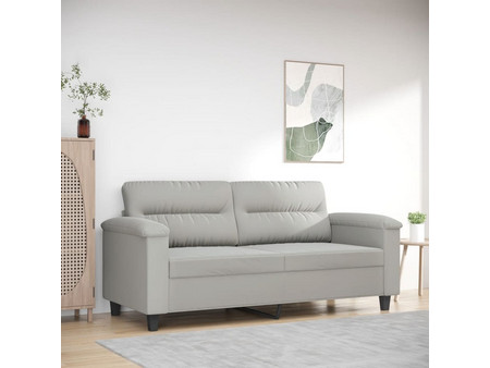 vidaXL Διθέσιος Καναπές Microfiber Γκρι 170x77x80cm 359562