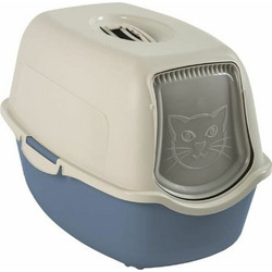 Rotho My Pet Bailey Τουαλέτα Γάτας Κλειστή Μπεζ Μπλε Μ56xΠ40xΥ39cm