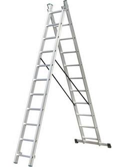 Prostep Επεκτεινόμενη Σκάλα Αλουμινίου 2x8 Prostep