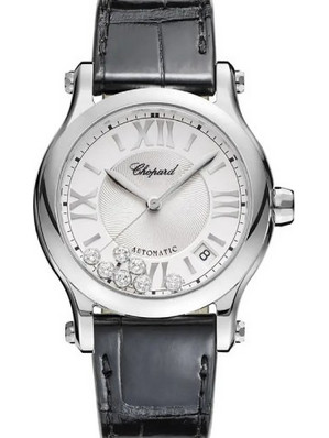 Chopard Γυναικείο Ρολόι Αυτόματο με Μαύρο Δερμάτινο Λουράκι 278559-3001