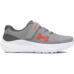 Under Armour Bps Surge 4 Παιδικά Αθλητικά Παπούτσια για Τρέξιμο Γκρι 3027104-100