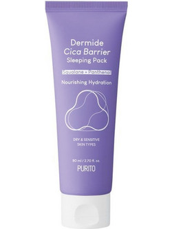 Purito Dermide Cica Barrier Sleeping Pack Κρεμώδης Μάσκα Προσώπου με Υαλουρονικό 80ml