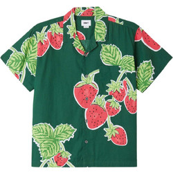 Obey Ανδρικό Πουκάμισο Σχέδια Κοντομάνικο Overshirt Πράσινο 181210395-EDN