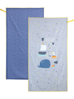 Nima Message In Bottle Παιδική Πετσέτα Θαλάσσης Microfiber Γαλάζια 33355