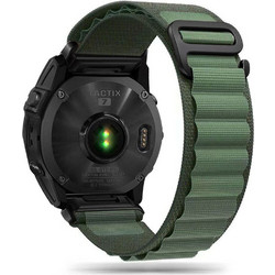 Tech-Protect Nylon Pro Λουράκι Υφασμάτινο Green (Garmin Fenix 5 / 6 / 6 Pro / 7)