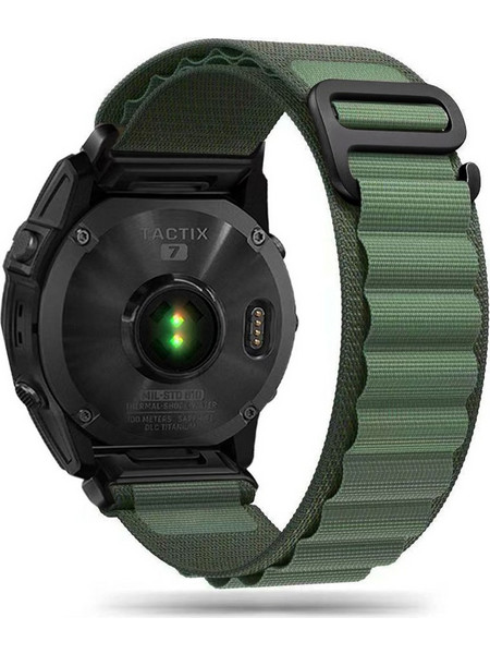 Tech-Protect Nylon Pro Λουράκι Υφασμάτινο Green (Garmin Fenix 5 / 6 / 6 Pro / 7)