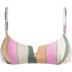 Roxy Bikini Top Μπουστάκι Χακί Ροζ ERJX305262