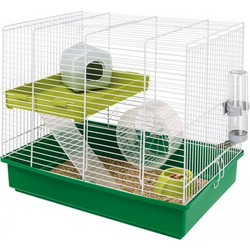 Ferplast Hamster Duo Κλουβί για Χάμστερ Πράσινο 46x29x37.5cm