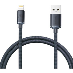 Baseus Crystal Shine Braided USB-A to Lightning Cable 20W 1.2m Black CAJY000001