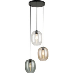 TK Lighting Elio 5973 Κρεμαστό Φωτιστικό Οροφής Τρίφωτο E27 Μαύρο