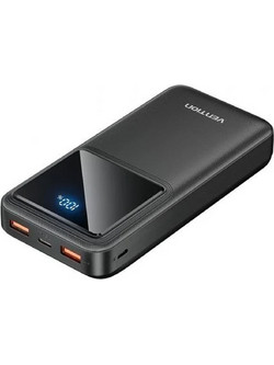 Vention FHLB0 Power Bank 20000mAh 22.5W με 2 Θύρες USB-A & Θύρα USB-C Black