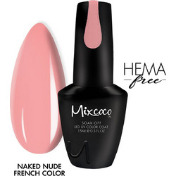 Mixcoco Naked Nude French Ημιμόνιμο Βερνίκι Νυχιών 15ml