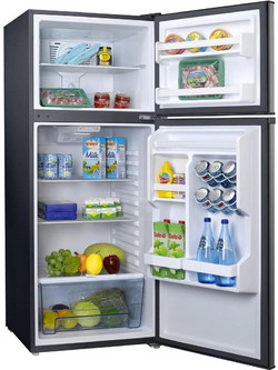 Robin RT-435IX Δίπορτο Ψυγείο 311lt Full No Frost Υ152xΠ60xΒ65.3cm Inox