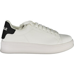 Gaelle Paris Ανδρικά Sneakers Flatforms Λευκά Μαύρα GACAM00001