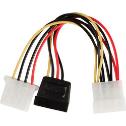 Valueline VLCP 73525V Καλώδιο Τροφοδοσίας 15-Pin SATA Female to 2 x 4-Pin Molex Male 0.15m Multicolor