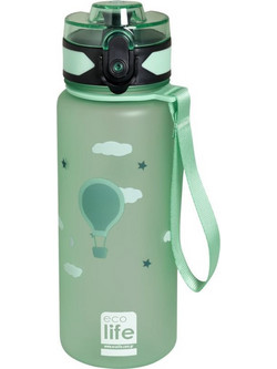 Ecolife Airballon Παιδικό Παγούρι Πλαστικό Πράσινο Mint 500ml