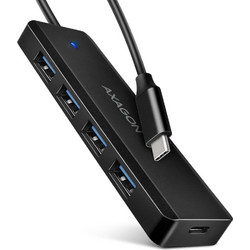 Axagon HUE-C1C USB Hub 3.0 USB-C με 4 Θύρες USB-A & Εξωτερική Παροχή Ρεύματος