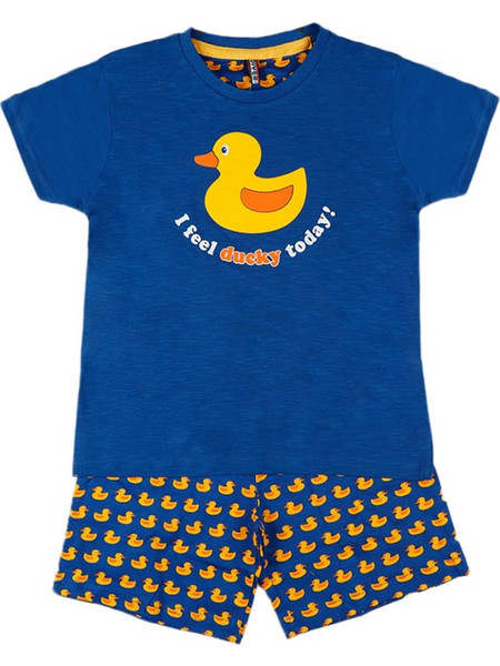 Admas Παιδική Πιτζάμα Βαμβακερή Καλοκαιρινή Royal Blue 54091