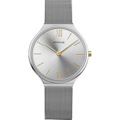 Bering Ultra Slim Γυναικείο Ρολόι με Ασημί Μεταλλικό Μπρασελέ 18434-010