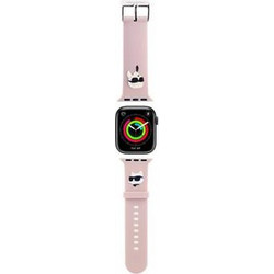 Karl Lagerfeld Karl & Choupette Heads NFT Λουράκι Σιλικόνης Pink (Apple Watch 38 / 40 / 41mm)