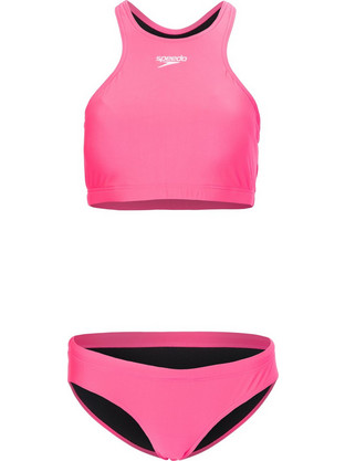Speedo Volley 2pc Af Αθλητικό Γυναικείο Μαγιό Bikini Set Ροζ 813478-A657