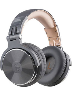 OneOdio Pro10 Ενσύρματα & Ασύρματα Bluetooth Ακουστικά DJ Over Ear Γκρι